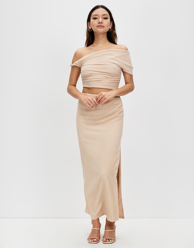 Third Form - Electric Tucked Maxi Skirt