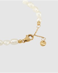 Skagen - Agnethe Pearl Gold Tone Bracelet