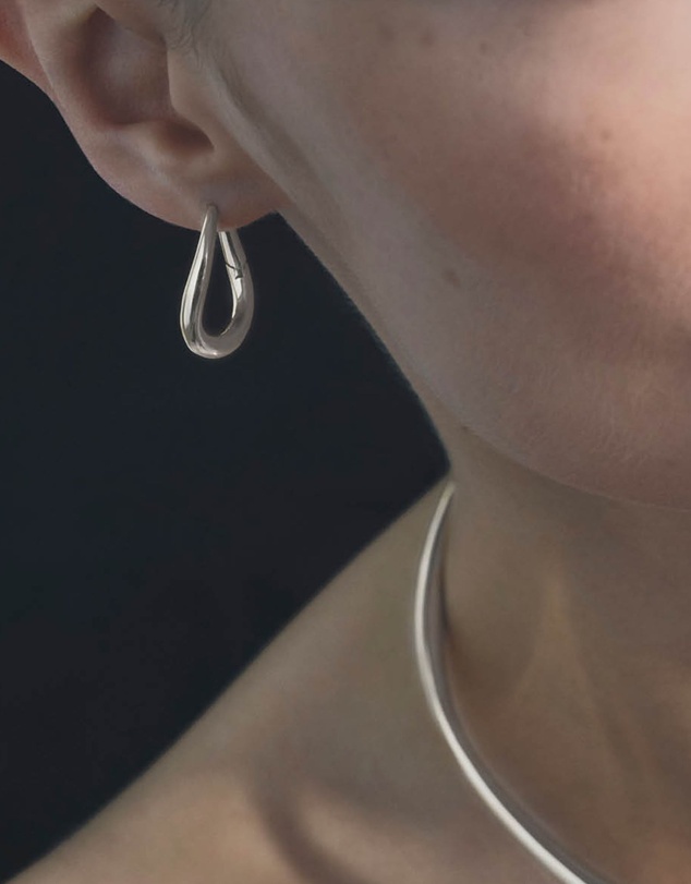 SAINT VALENTINE - Verso Hoops - Silver