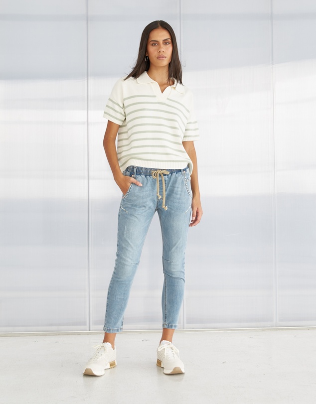 DRICOPER DENIM - Active Pearl Embellished Jeans