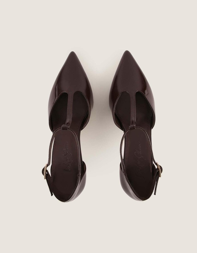 Shelly Shen - Maven High Heels Brown Patent