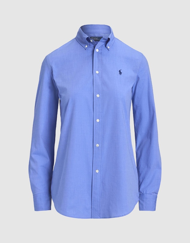 Polo Ralph Lauren - End-On-End Stretch Slim Fit Cotton Shirt - The ICONIC Exclusive