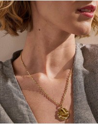 Skagen - Moderne Stak Gold-Tone Necklace