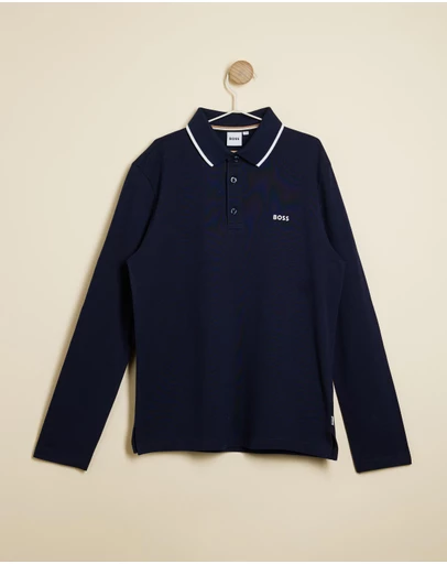BOSS - Long Sleeve Polo - Kids-Teens