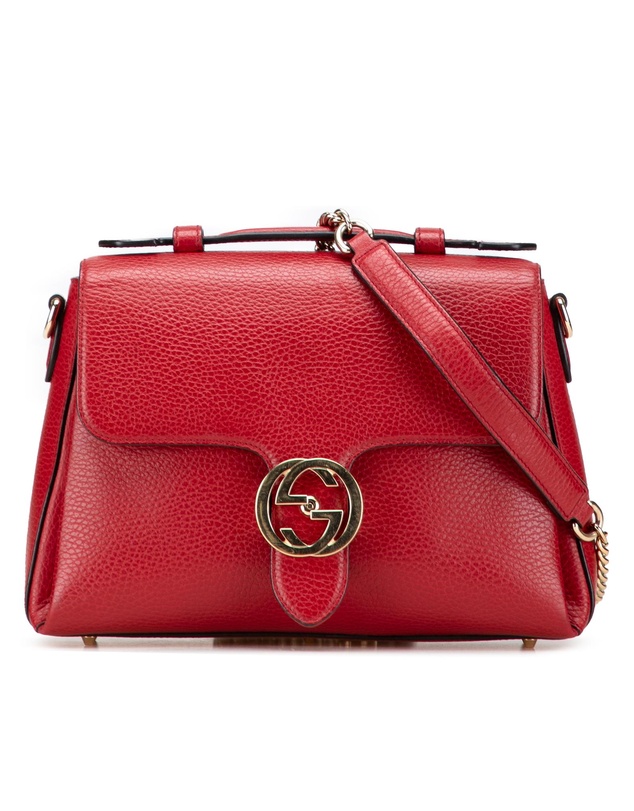 Pre-Loved by Azura Reborn - Pre-Loved Small Dollar Calf Interlocking G Satchel