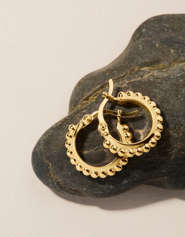 Najo - Chia Yellow Gold Hoop Earring