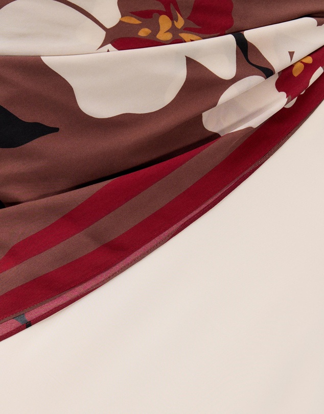 Minima Esenciales - Isla Scarf Detail Midi Skirt