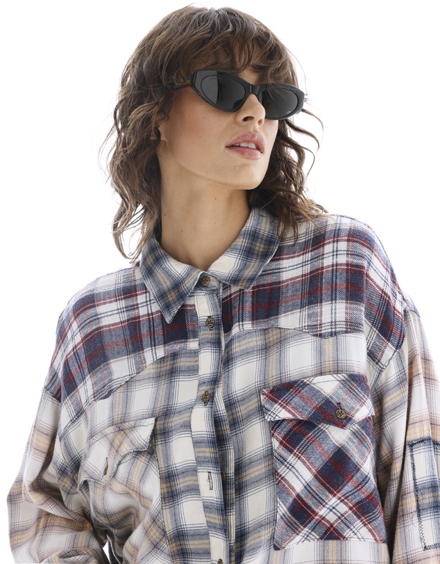 THE TALES - Patched Up Western Flannel Shirt