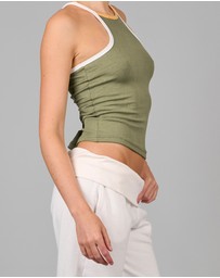 Love and Nostalgia - Goody Two Shoes Rib Singlet