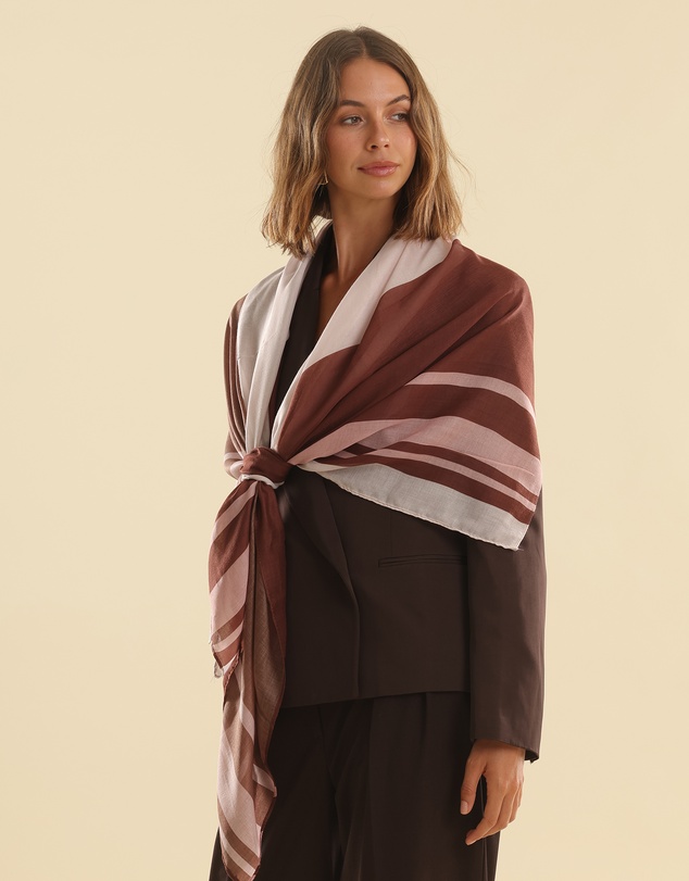 Morgan & Taylor - Eleanor Light-Weight Scarf in Brown
