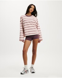 Cotton On Body Active - Long Sleeve Graphic Crew Sweatshirt