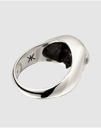 Kuzzoi - ICONIC EXCLUSIVE - Ring Male Signet Skull 925 Sterling Silver