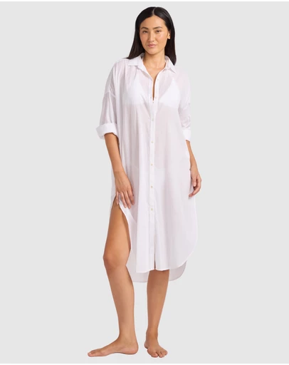 Seafolly - Cotton Voile Shirt Dress
