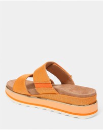 Vionic - Brandie Flatform Slide - Marmalade Metallic