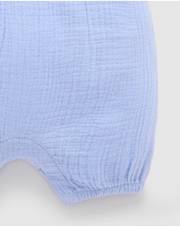 Purebaby - Romper with Collar -Kids-Babies