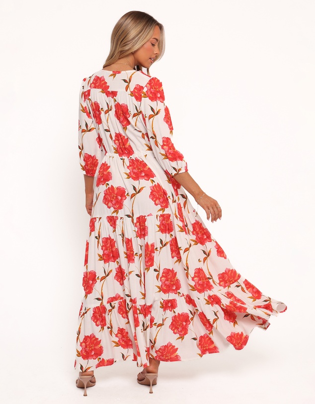 Petal & Pup - Kelda Dress - Red Floral