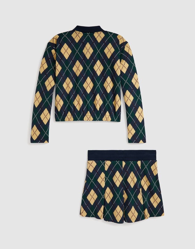 Polo Ralph Lauren - Argyle Stretch Mesh Polo Shirt & Skort Set - Teens