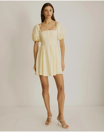 Atmos&Here - Bobbie Puff Sleeve Mini Dress