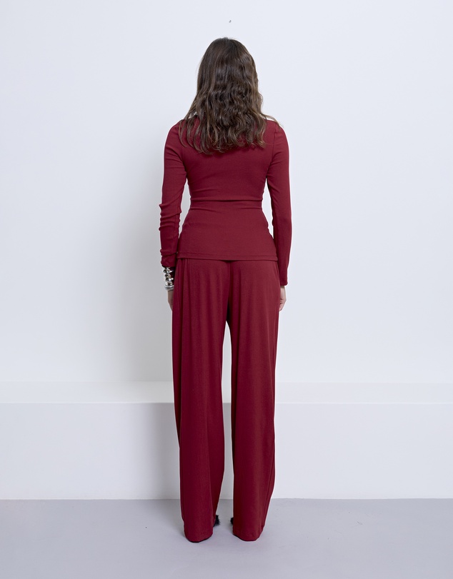PFEIFFER - Biscayne Long Sleeve Top Sangria