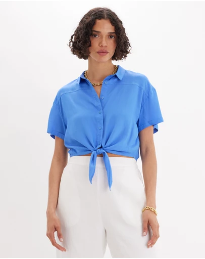 Amelius - Amabel Short Sleeve Crop Shirt