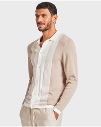 Academy Brand - Jackson Stripe LS Polo