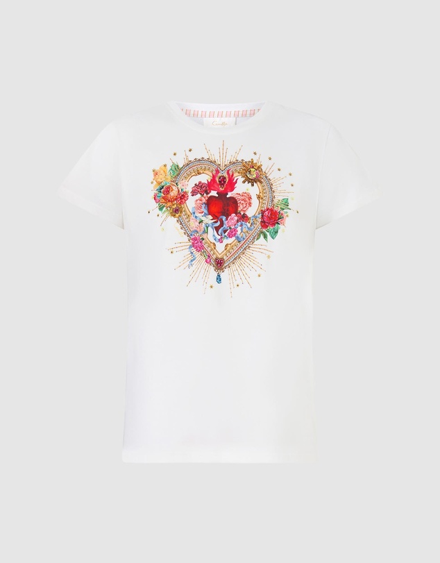 Camilla - Slim Fit Round Neck T-Shirt