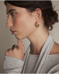 MIMCO - Fated Heart Hoop Earrings