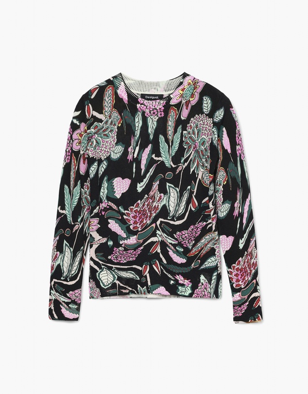 Desigual - Sweater with floral details