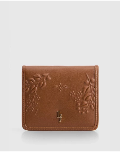 Laura Jones - Embossed Press Stud Wallet