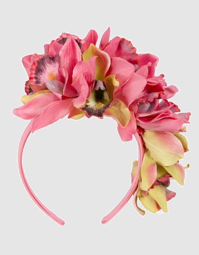 Max Alexander - Large Coral Flower Headband Fascinator
