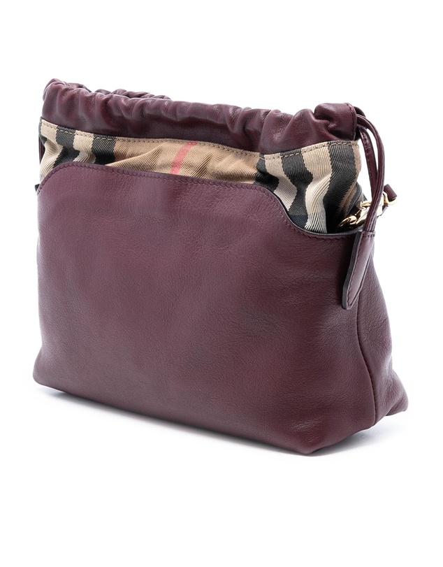 Pre-Loved by Azura Reborn - Pre-Loved House Check Canvas and Calfskin Little Crush Crossbody