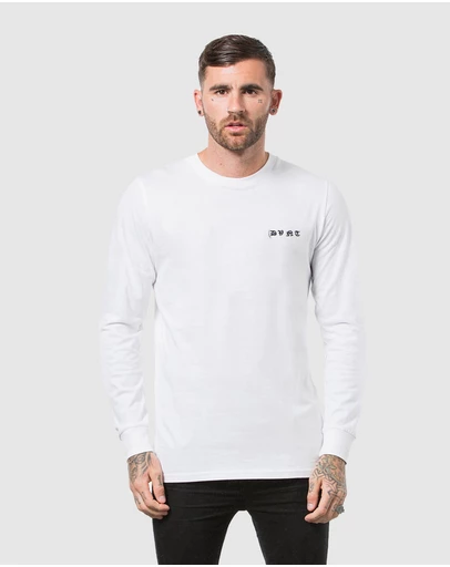 DVNT - Saxon Embroidery Long Sleeve Tee