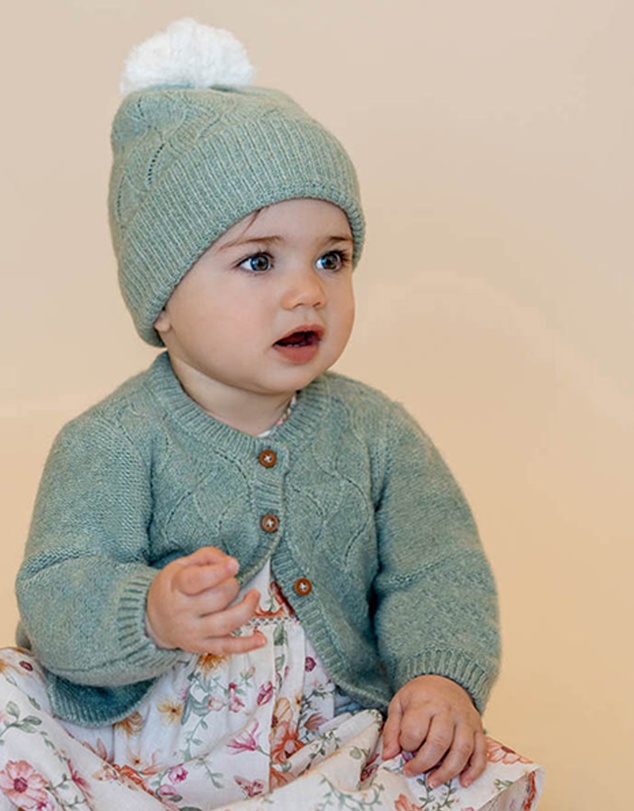 Bebe by Minihaha - Pointelle Pom Pom Beanie - Babies-Kids