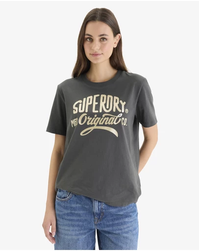 Superdry - Luxe Metallic Logo Relaxed Tee