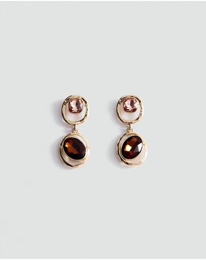 M.N.G - Pendant Crystals Earrings