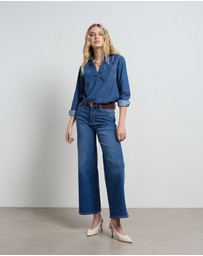 DRICOPER DENIM - Ash Denim Pop Over Shirt