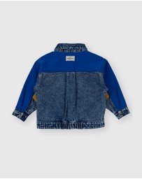 Goldie + Ace - Colour Block Vintage Denim Jacket - Babies-Kids