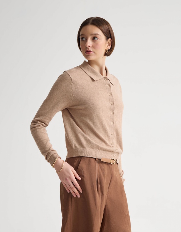 Oxford - Pinky Cashmere Cardigan