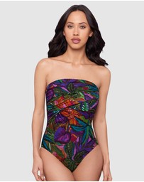Magicsuit - Cactus Flower Goddess One Shoulder Tummy Control Swimsuit