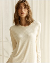 Gingerlilly - Ellie Lightweight Velour Cable Knit Set