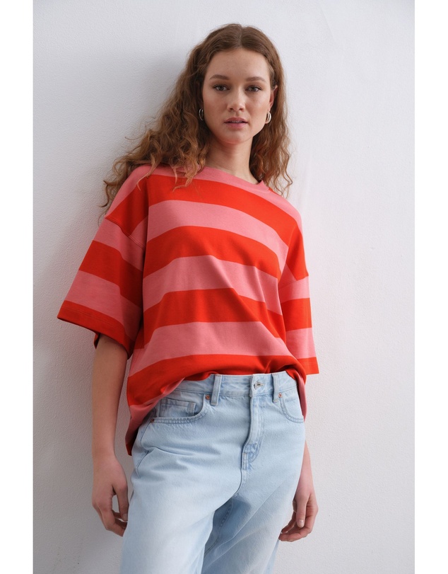 NEXT - Oversized Relaxed Fit 100% Cotton Boxy Heavyweight Crew Neck T-Shirt