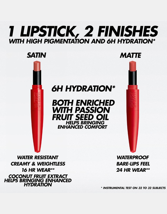 MAKE UP FOR EVER - Rouge Artist For Ever Satin Lipstick