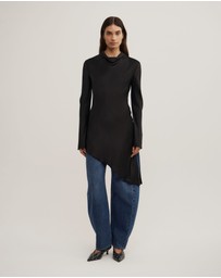 Witchery - Long Sleeve Asymmetric Tunic Top