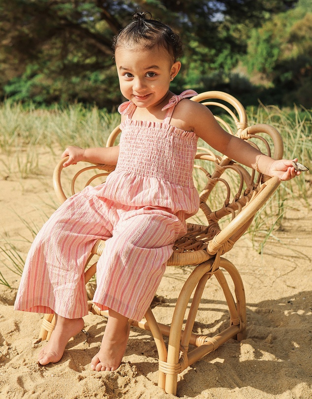 Kynd Baby - Shirred Playsuit in Stripe