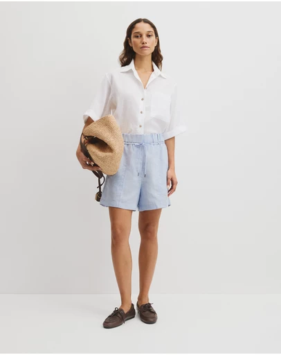 Country Road - Pull On Linen Short
