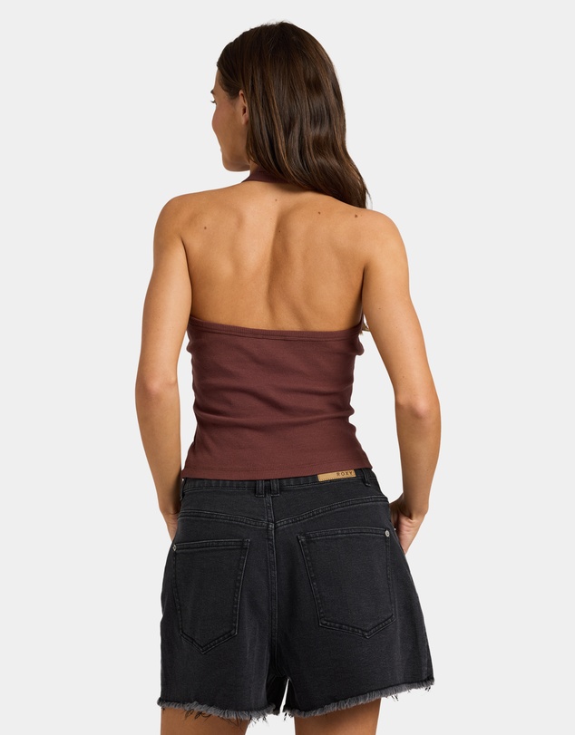 Roxy - Womens Base Rib Halter Tank Top