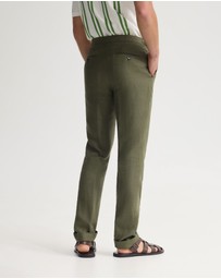 Oxford - Bryon Herringbone Pant Side Tab/Cuf