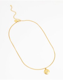 Lovisa - Waterproof Gold Plated Stainless Steel Cubic Zirconia Evil Eye Pendant Necklace