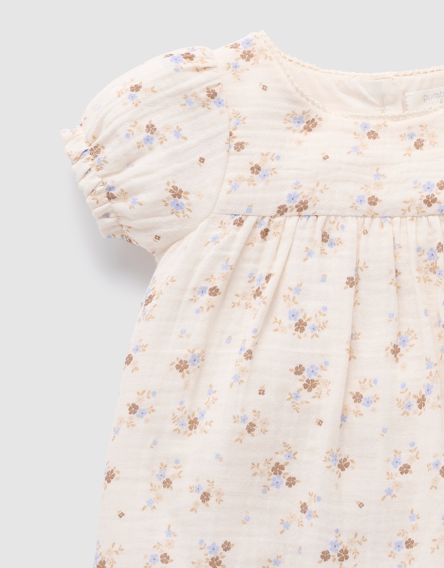 Purebaby - Garden Floral Romper-Kids-Babies
