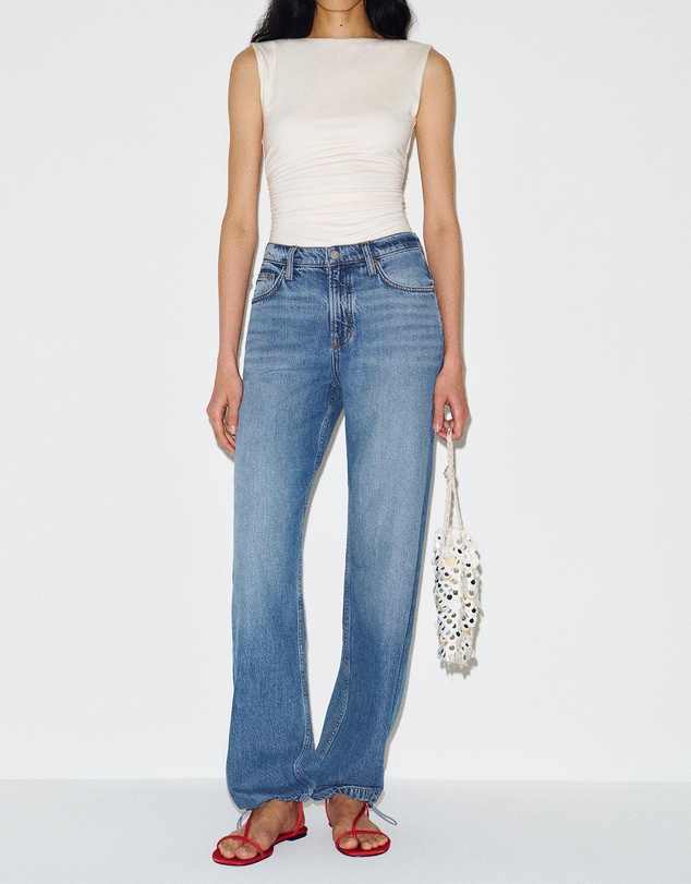 Reformation - Reece Low Rise Denim Pants